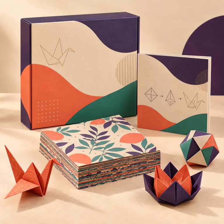Yetişkinler İçin Origami Kağıt Katlama Seti