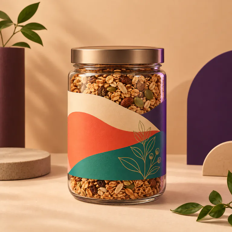 Fırınlanmış Granola Kavanozu